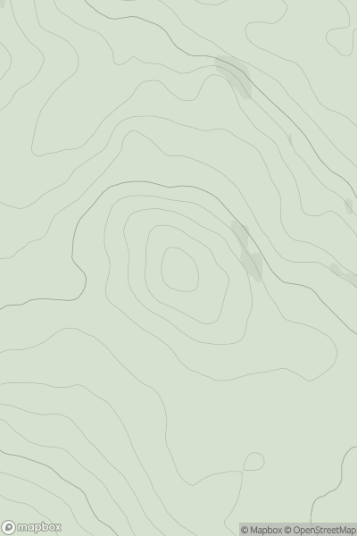 Thumbnail image for Shiel Hill [Carrick and Galloway] [NX608791] showing contour plot for surrounding peak